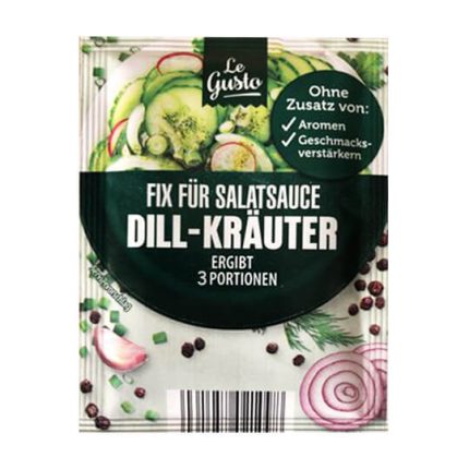 ادویه سس سالاد گوستو Le gusto مدل DILL-KRÄUTER
