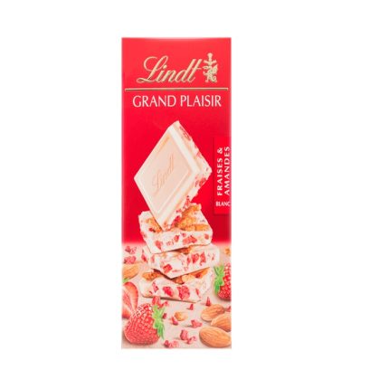 شکلات لینت با مغز توت فرنگی و بادام